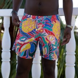 The Coco Locos  Island Style Swim Trunks by at Kenny Flowers