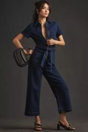 The Colette Weekend Denim Jumpsuit By Maeve at Anthropologie