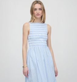 The Cosima Nap Dress - Blue/White Stripe at Hill House Home