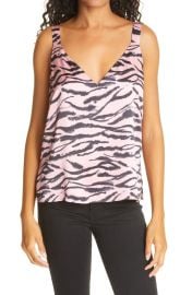 The Diane Prism Zebra Silk Tank at Nordstrom