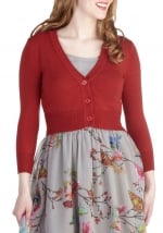 The Dream of the Crop Cardigan in Red at ModCloth