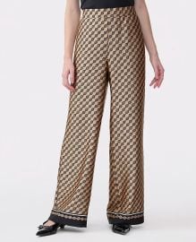 The Easy Wide-Leg Pant in Geo Satin at Ann Taylor