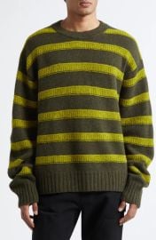 The Elder Statesman Ridgeline Stripe Oversize Cashmere Sweater at Nordstrom