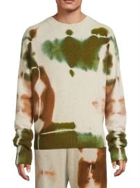 The Elder Statesman Rorschach Simple Cashmere Crewneck Sweater at Saks Fifth Avenue