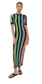 The Elder Statesman Unrugby Maxi Dress Unrugby Stripe L at Shopbop
