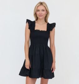 The Elizabeth Nap Dress - Black Cotton Hill House Home at Hill House Home