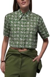 The Essential Cropped Button Up at Nordstrom