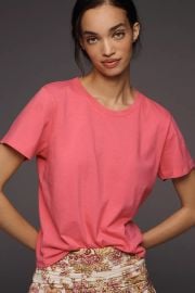 The Evelyn Perfect Cotton Tee at Anthropologie