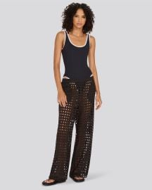 The Eyelet Delaney Pant in Blackout Solid amp Striped at Solid and Striped