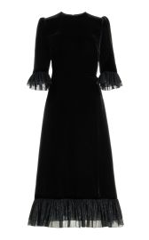 The Falconetti Velvet Midi Dress By The Vampirex27s Wife at Moda Operandi