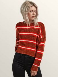 The Favorite Cropped Crew Neck Sweater by Volcom at Amazon