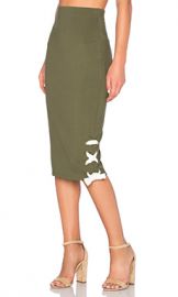 The Fifth Label Late Night Skirt in Olive from Revolve com at Revolve