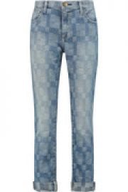 The Fling patchwork low-rise boyfriend jeans at The Outnet