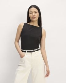 The Form Boatneck Tank Black Everlane at Everlane