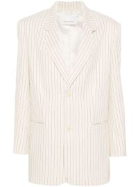 The Frankie Shop Aiden single-breasted Blazer Neutrals at Farfetch