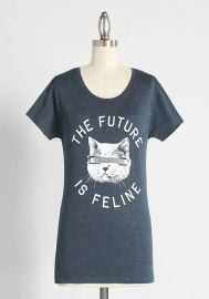 The Future is Feline Graphic Tee at ModCloth