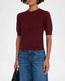 The Gathered Honeycomb Cashmere Sweater at Neiman Marcus