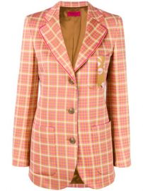 The Gigi Fitted Tartan Jacket - Farfetch at Farfetch