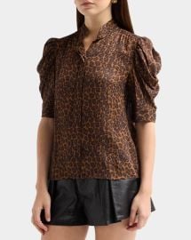 The Gillian Leopard Print Top at Neiman Marcus