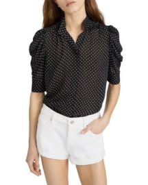 The Gillian Silk Top at Bloomingdales