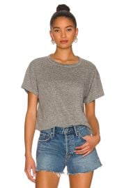 The Great Boxy Crew Tee In Heather Grey at Revolve