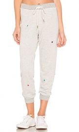 The Great The Cropped Sweatpant in Heather Grey from Revolve com at Revolve