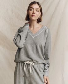 The Great The V Neck Sweatshirt at The Great.