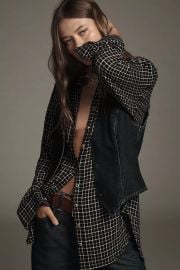 The Hadley Relaxed Buttondown Shirt By Pilcro Plaid Edition2 at Anthropologie