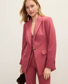 The High Rise Trouser in Rose Clay at Ann Taylor