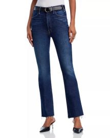 The Hustler Flood Fray High Rise Jeans in Kicks And Riffs at Bloomingdales