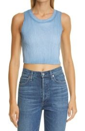 The Ibiza Ribbed Cotton Blend Crop Top at Nordstrom