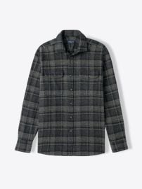 The Japanese Low Twist Shirt in Charcoal Plaid at Proper Cloth