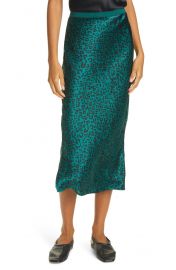 The Jessica Emerald Silk Bias Midi Skirt by Cami NYC at Nordstrom Rack