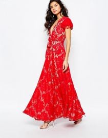 The Jetset Diaries  The Jetset Diaries Piazza Maxi Dress in Red at Asos