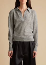 The Jo Sweater in Warm Grey at KHAITE