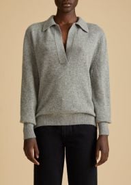 The Jo Sweater in Warm Greyndash at KHAITE