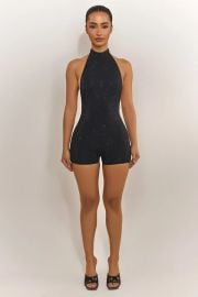 The Kali Playsuit in Black at Mars the Label