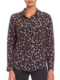 The Kooples - Flower Print Silk Shirt at Saks Fifth Avenue