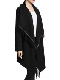 The Kooples - Mid-Length Fringe Poncho at Saks Fifth Avenue