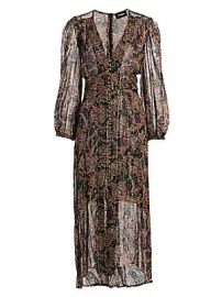 WornOnTV: Vanessa’s paisley button front midi dress on Last Man ...