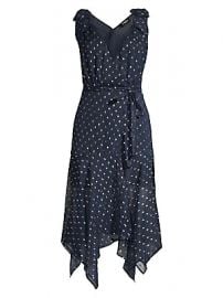 The Kooples - Sleeveless Polka Dot Midi Dress at Saks Fifth Avenue