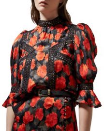 The Kooples Abstract Roses Jacquard Top Women - Bloomingdale s at Bloomingdales