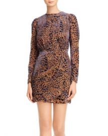 The Kooples Artichoke Burnout Velvet Leopard Mini Dress Women - Bloomingdale s at Bloomingdales