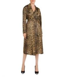 The Kooples Belted Leopard-Print Silk Kimono Women - Bloomingdale s at Bloomingdales