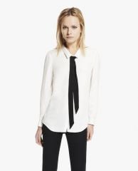 The Kooples Boyfriend Shirt with Floppy Bow at Nordstrom