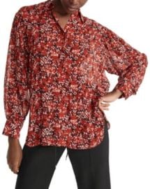 The Kooples Burning Flowers Shirt Bloomingdales at Bloomingdales