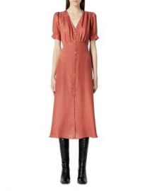 The Kooples Button Front Jacquard Midi Dress Women - Bloomingdale s at Bloomingdales