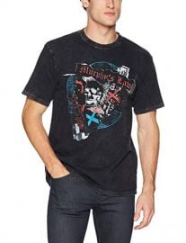 The Kooples Cotton Graphic T-Shirt with Skull and Punk Rock  at Amazon