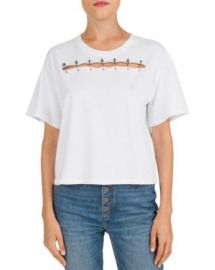 The Kooples Cutout Pin-Detail Tee Women - Bloomingdale s at Bloomingdales