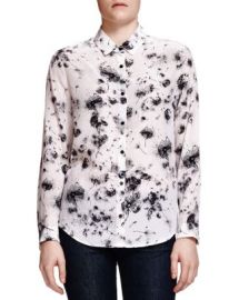 The Kooples Dandelion-Print Silk Shirt at Bloomingdales